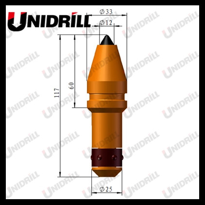 C31HD Bullet Teeth For Hard Rock & Concrete Drilling And Tunnel Boring